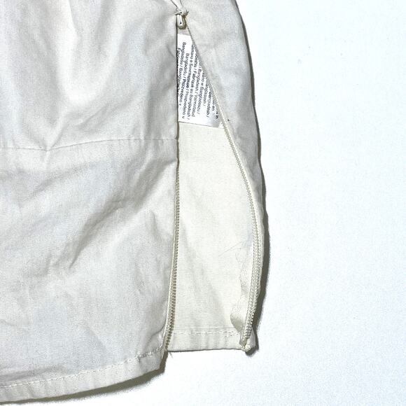 Vero Moda Sweat Heart Tie Knot Blouse Birch Women Large Organic Cotton NWT - Picture 8 of 10